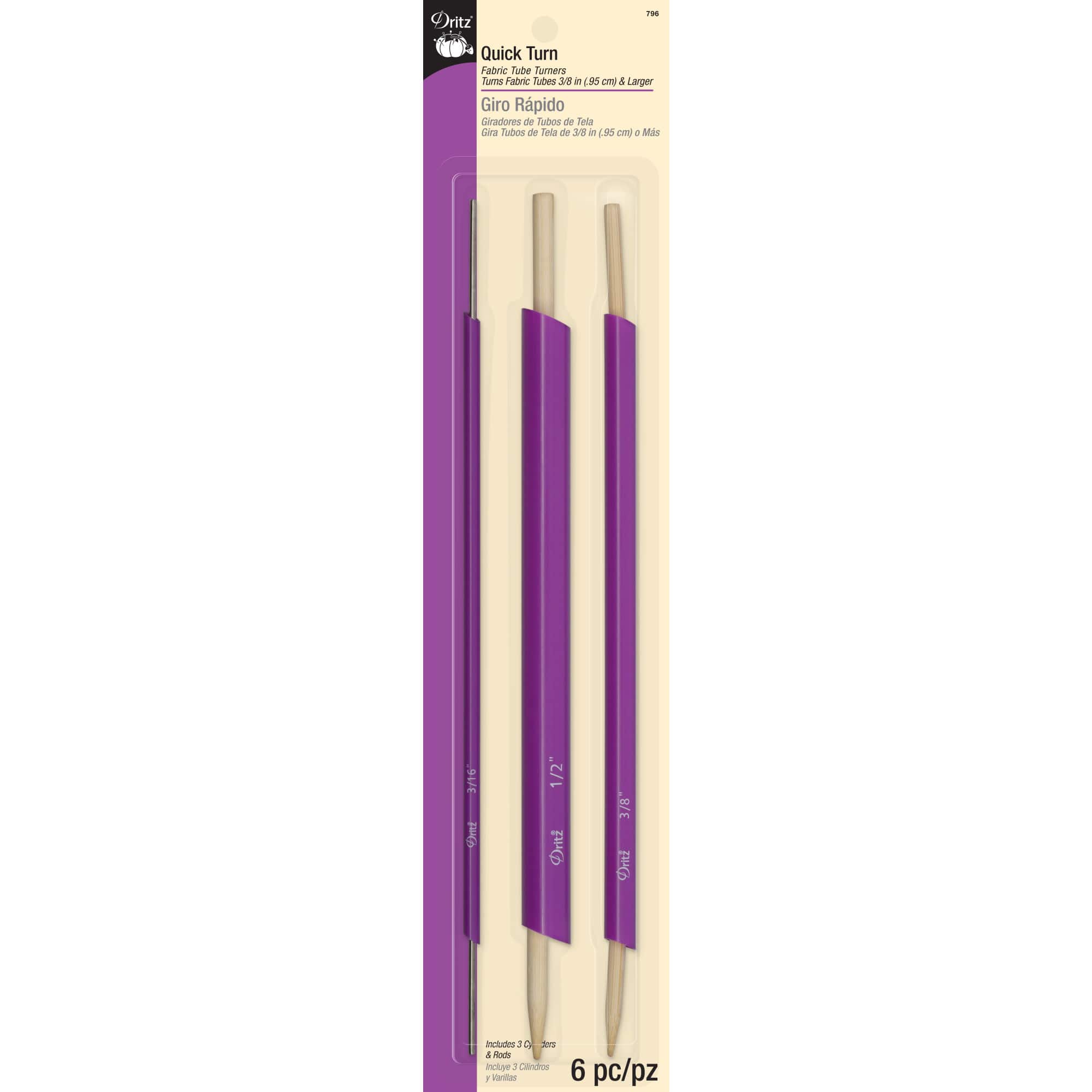 Dritz® Quick Turn Fabric Tube Turners, 3ct.